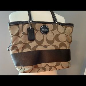 Coach Brown Signature Tote